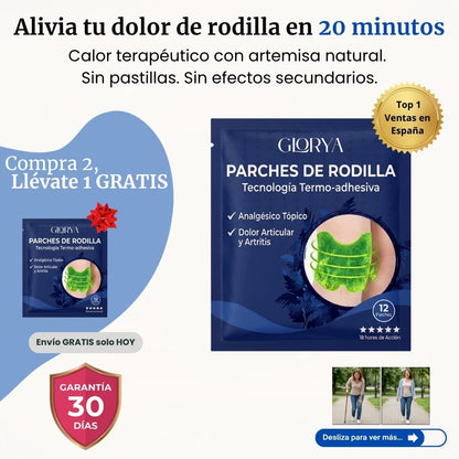 2+1 GRATIS — Parches Glorya™ para el dolor de Rodilla