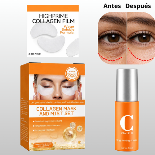 Kit almohadilla y gel hidratante de colágeno (Crossell Crema Dragón)
