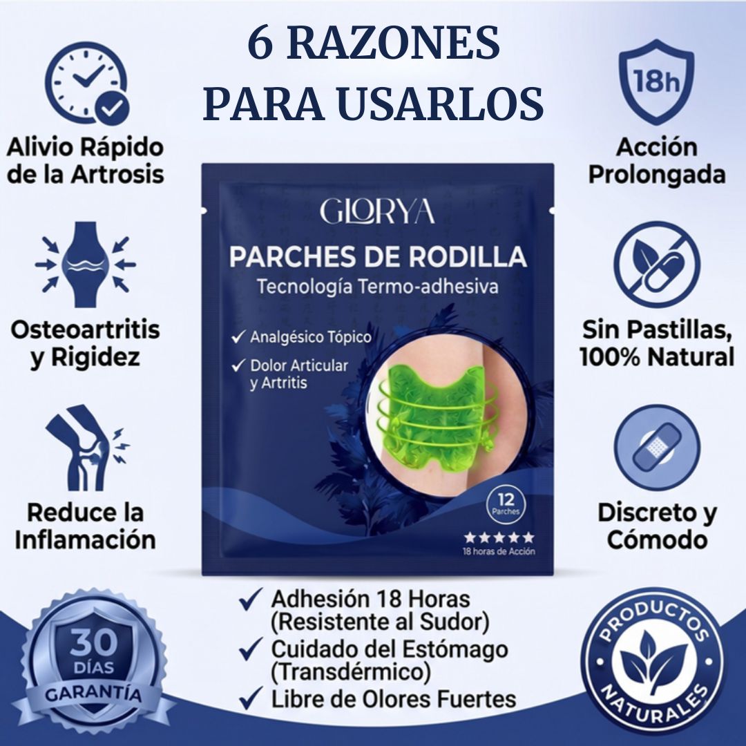 2+1 GRATIS — Parches Glorya™ para el dolor de Rodilla