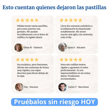 2+1 GRATIS — Parches Glorya™ para el dolor de Rodilla